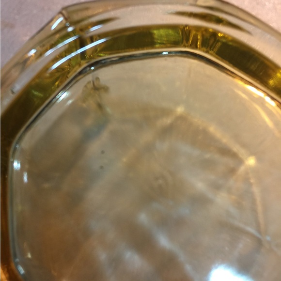 Vtg Heisey Yellow Sahara Glass Cream Sugar - Picture 5 of 7